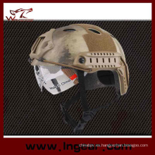 Casco táctico militar Pj de seguridad casco con visera clara para juego al aire libre